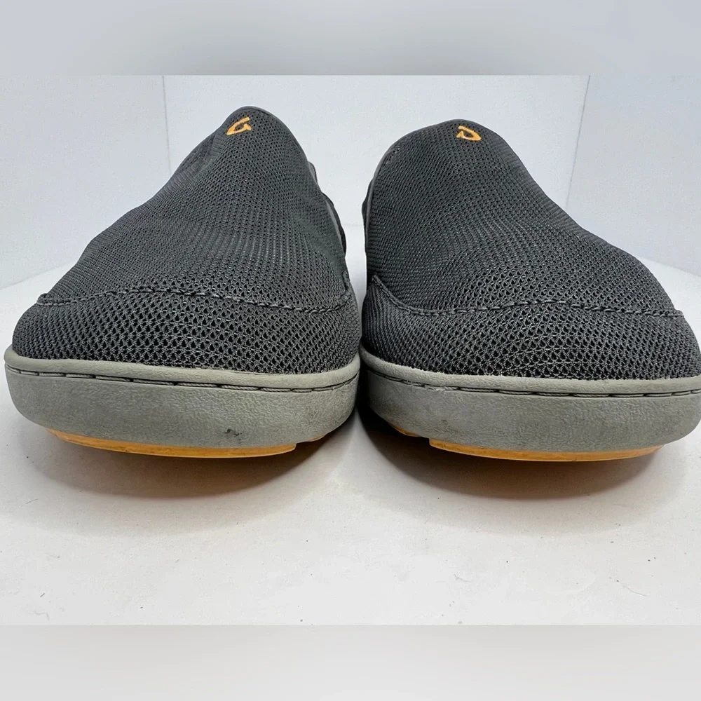OLUKAI Nohea Mesh Men's Slip On Sneakers Size 13 Dk Shadow